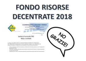 FONDO RISORSE DECENTRATE (FRD) 2018