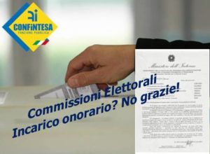 AMMINISTRAZIONE DELL’INTERNO BOCCIATA Commissioni Elettorali Incarico onorario? No grazie!